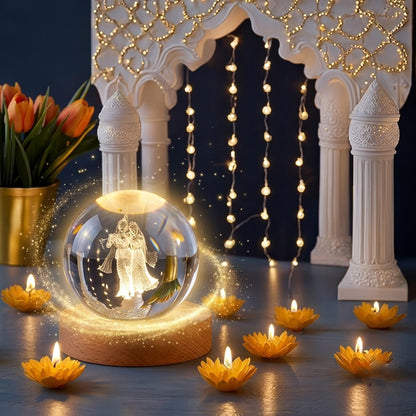 3D Crystal Radha Krishna Lamp LED Salcoria